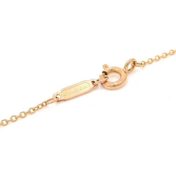 Auth TIFFANY & Co. T Smile Pendant (Small) - 18K Rose Gold Diamond Necklace - Picture 4 of 7